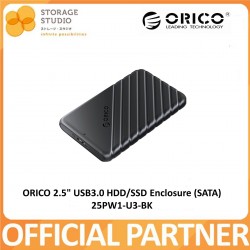 ORICO 2.5" USB3.0 HDD/SSD Enclosure (SATA) , P/NO: 25PW1-U3-BK.  Warranty 1 year **ORICO OFFICIAL PARTNER**